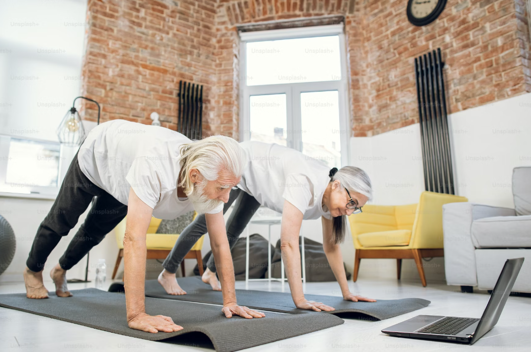 Couple Downward Dog